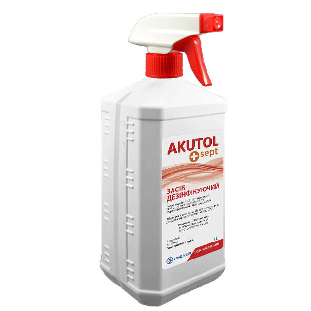 Антисептик «AKUTOL sept», флакон, 1000 мл, спрей